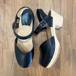 SWEDISH HASBEENS Covered Clog Sandal size 41